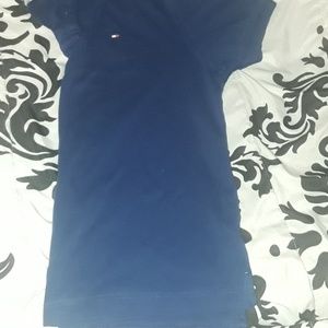 TOMMY HILFIGER BLUE POLO SHIRT MEDIUM